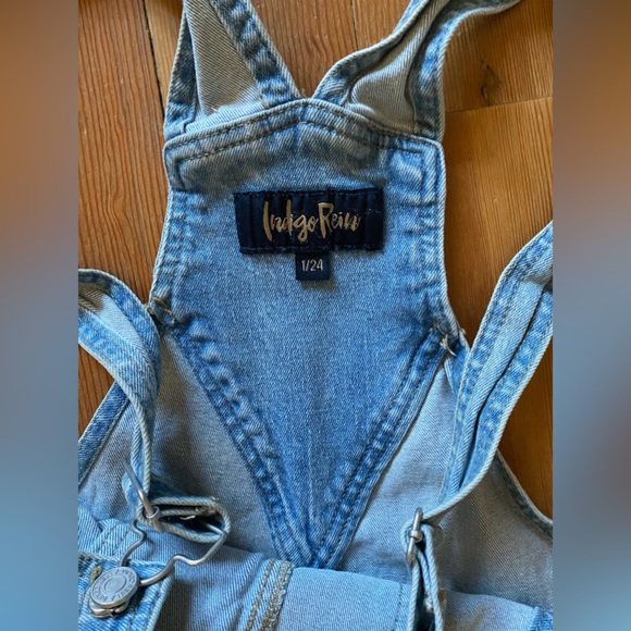 Indigo Rein Shorts Overalls - Picture 2 of 3